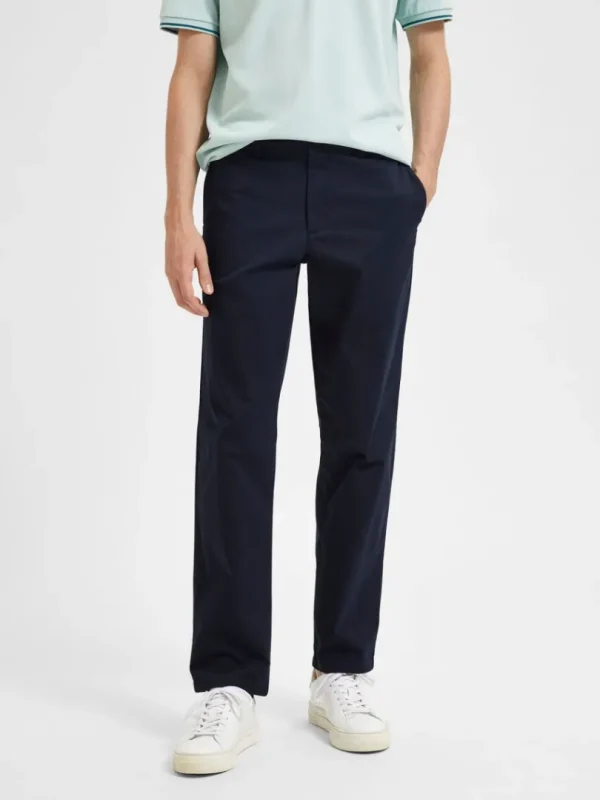 Bukser>SELECTED 196 STRAIGHT FLEX CHINOS Blue