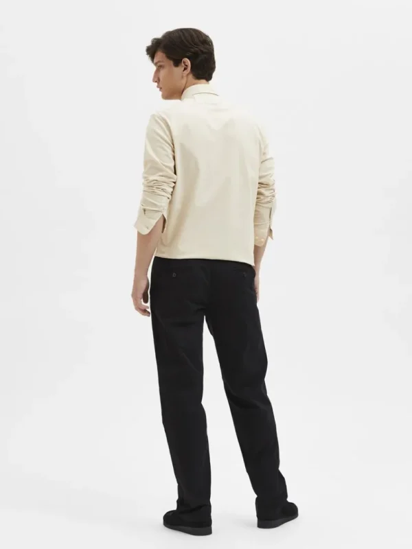 Bukser>SELECTED 196 STRAIGHT FLEX CHINOS Black