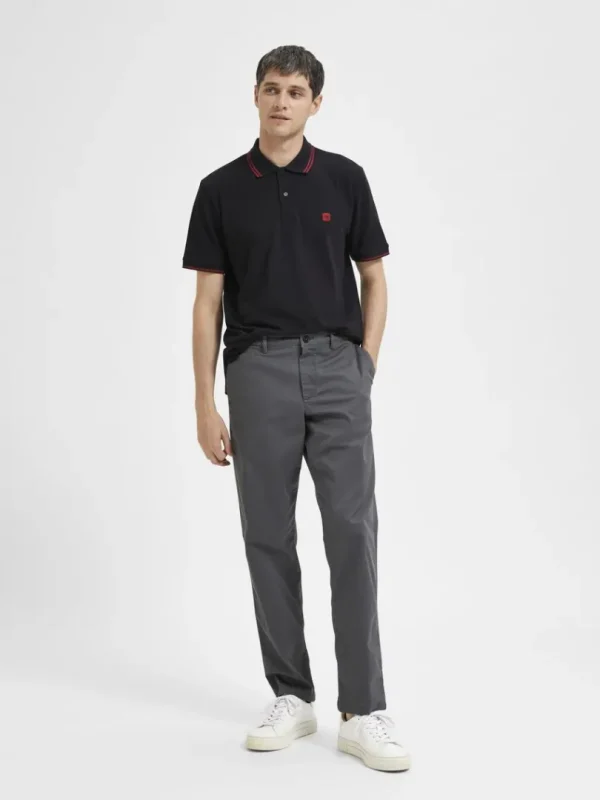Bukser>SELECTED 196 STRAIGHT FLEX CHINOS Grey