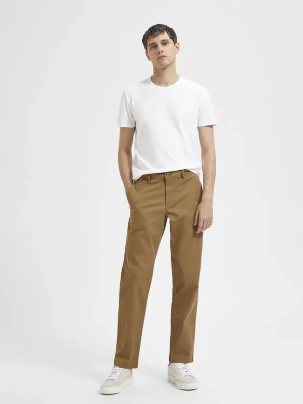 Bukser>SELECTED 196 STRAIGHT FLEX CHINOS Brown
