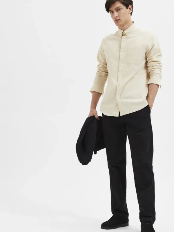 Bukser>SELECTED 196 STRAIGHT FLEX CHINOS Black