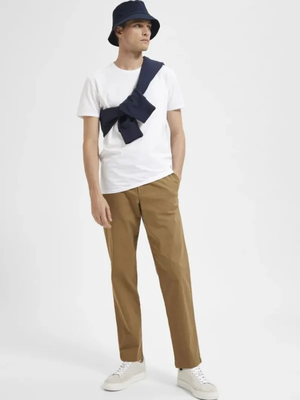 Bukser>SELECTED 196 STRAIGHT FLEX CHINOS Brown