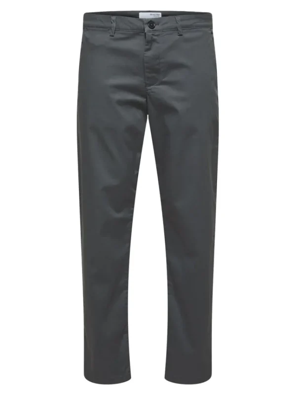 Bukser>SELECTED 196 STRAIGHT FLEX CHINOS Grey