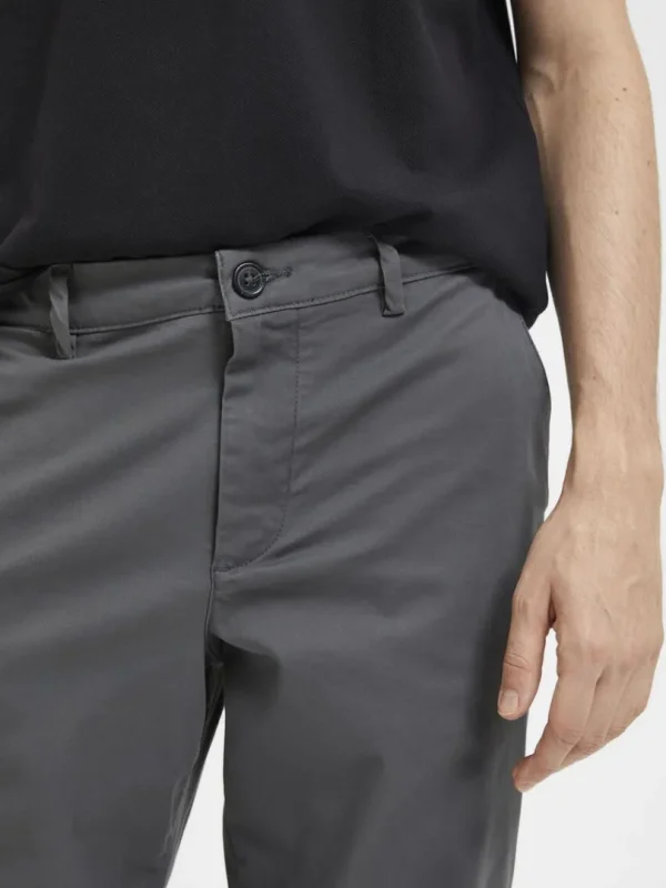Bukser>SELECTED 196 STRAIGHT FLEX CHINOS Grey
