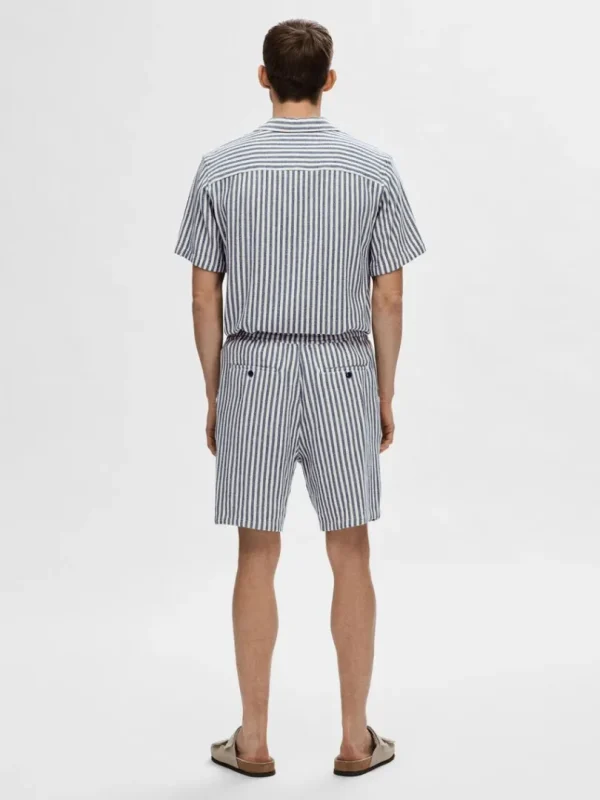 Shorts>SELECTED STRIBEDE SHORTS Blue