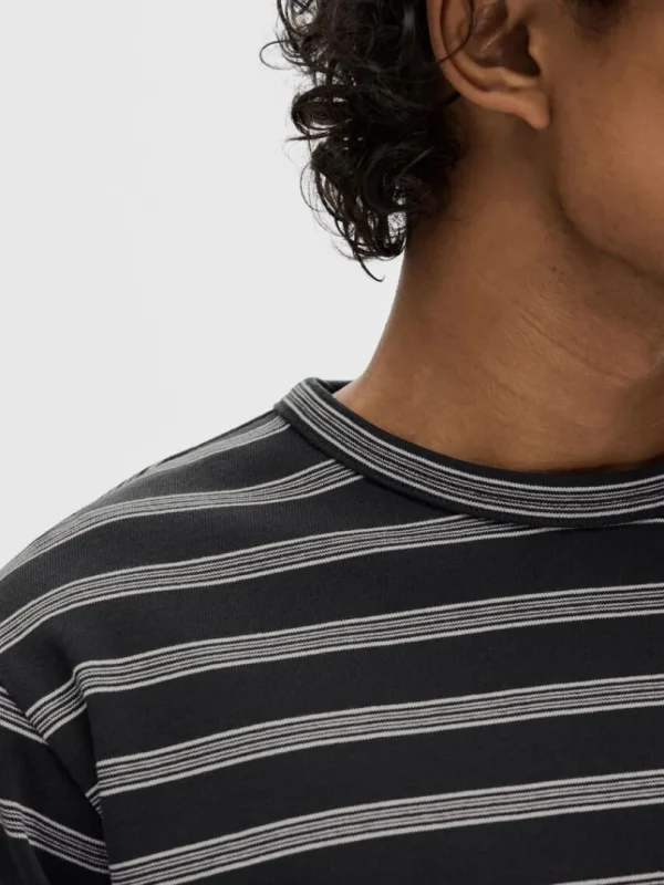 Hættetrøjer & Sweatshirts>SELECTED STRIBET BOMULD SWEATSHIRT Blue