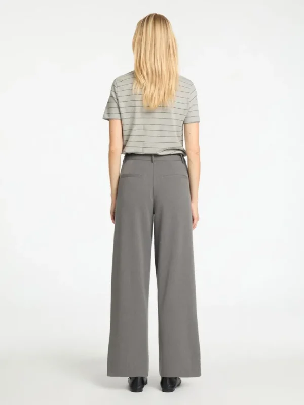 T-shirts>SELECTED STRIBET BOMULD T-SHIRT Grey