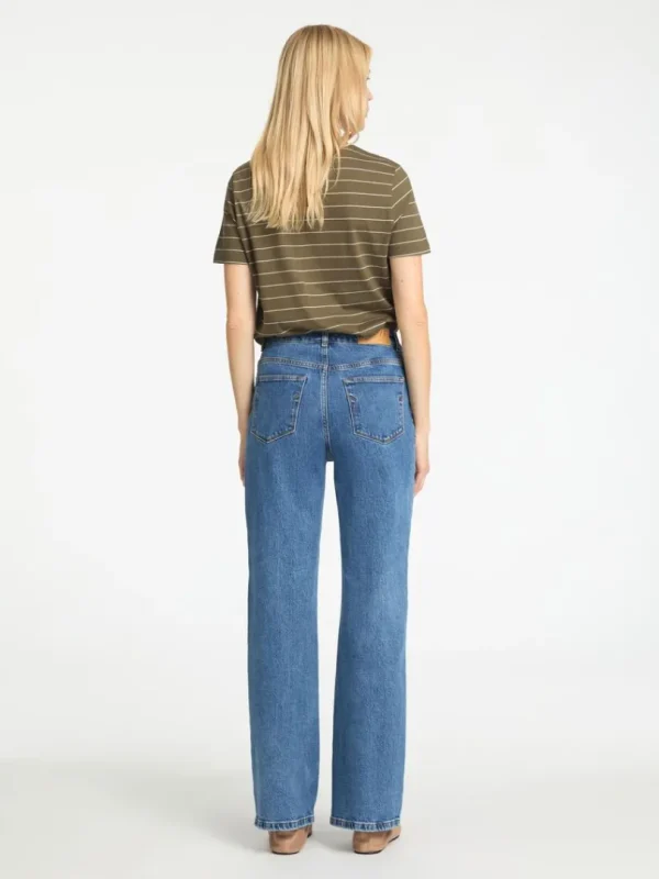 T-shirts>SELECTED STRIBET BOMULD T-SHIRT Green