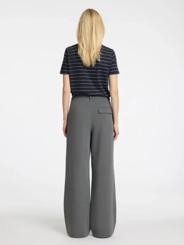 T-shirts>SELECTED STRIBET BOMULD T-SHIRT Blue