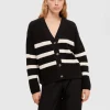 Strik>SELECTED STRIBET CARDIGAN Black