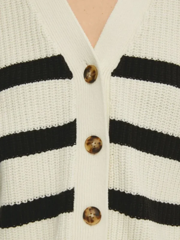 Strik>SELECTED STRIBET CARDIGAN White