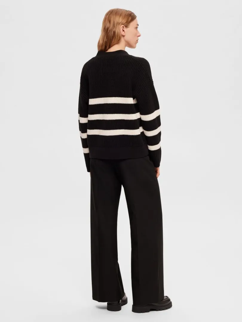 stribet_cardigan_4-1.webp Strik>SELECTED STRIBET CARDIGAN Black