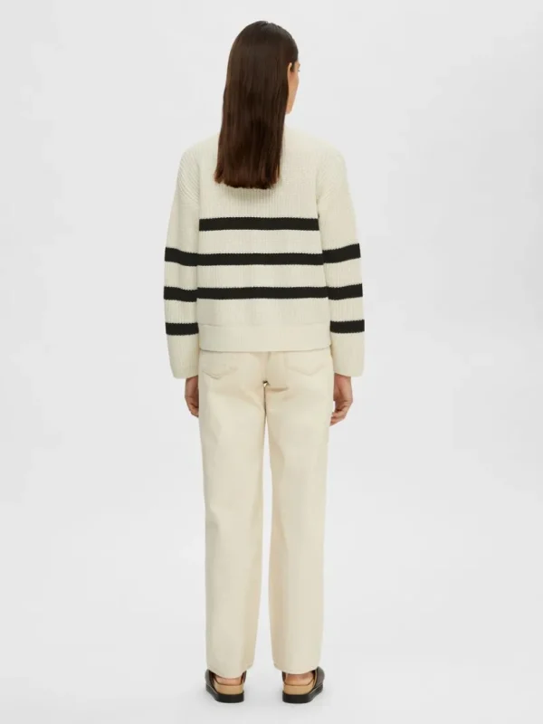 Strik>SELECTED STRIBET CARDIGAN White