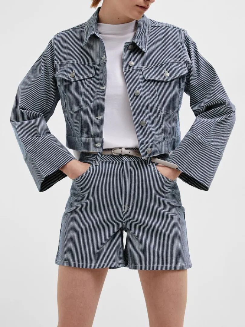 stribet_denimshorts_3.webp Shorts>SELECTED STRIBET DENIMSHORTS Blue