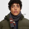 Accessories>SELECTED STRIBET HALSTØRKLÆDE Grey