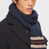 Accessories>SELECTED STRIBET HALSTØRKLÆDE Blue