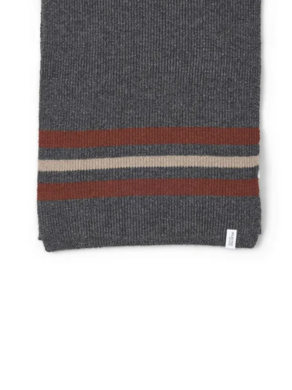 Accessories>SELECTED STRIBET HALSTØRKLÆDE Grey