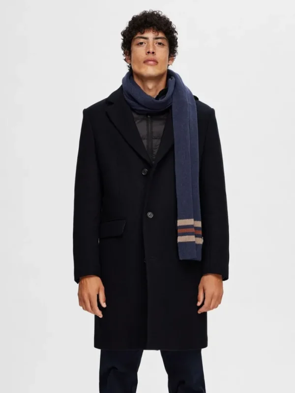 Accessories>SELECTED STRIBET HALSTØRKLÆDE Blue