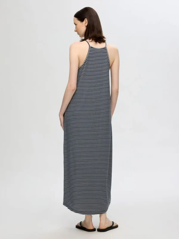 Kjoler>SELECTED STRIBET MAXIKJOLE Blue