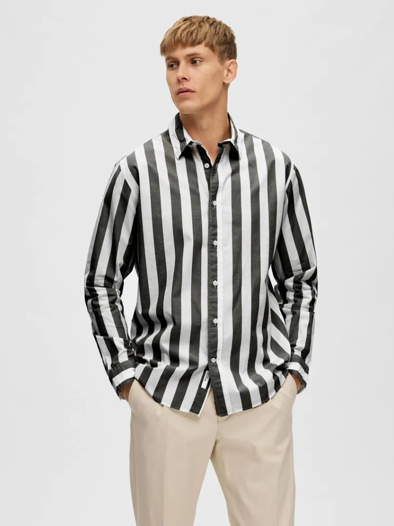 stribet_skjorte_0.webp Skjorter>SELECTED STRIBET SKJORTE Black