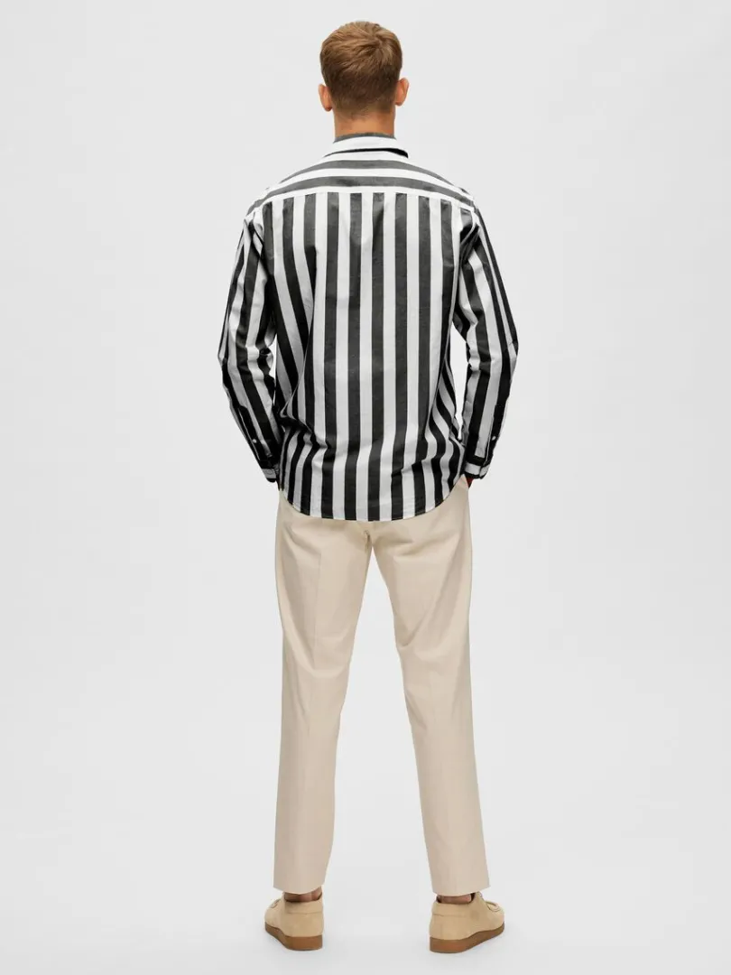 stribet_skjorte_1.webp Skjorter>SELECTED STRIBET SKJORTE Black
