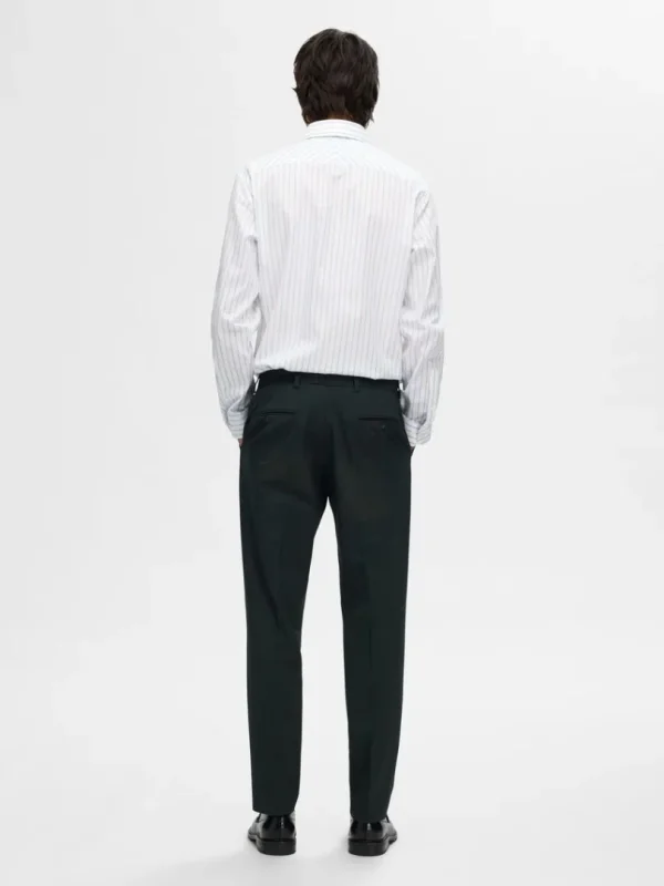 Skjorter>SELECTED STRIBET SLIM FIT SHIRT White