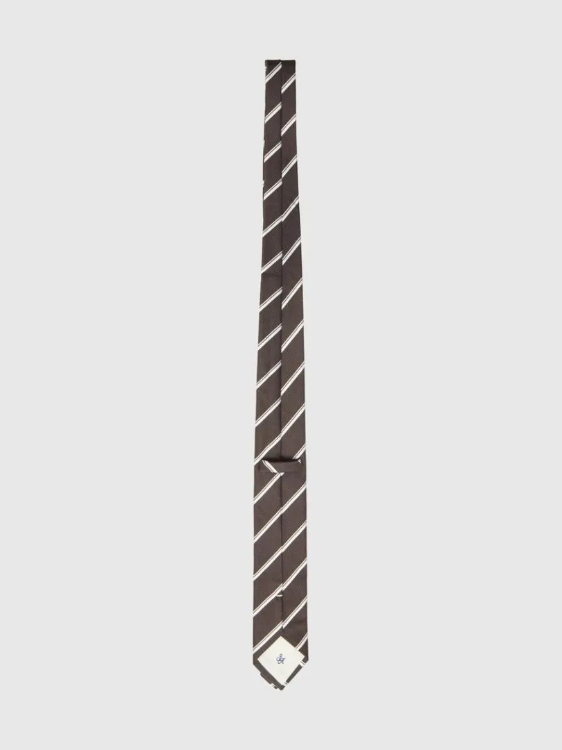stribet_slips_1-4.webp Accessories | Jakkesæt & Blazers>SELECTED STRIBET SLIPS Brown