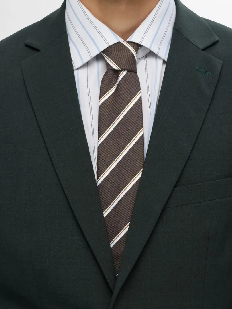 stribet_slips_2-3.webp Accessories | Jakkesæt & Blazers>SELECTED STRIBET SLIPS Brown