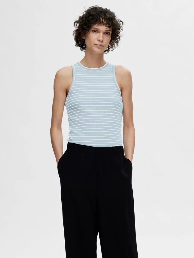 stribet_tanktop_0-1.webp Toppe Og Bluser>SELECTED STRIBET TANKTOP Blue