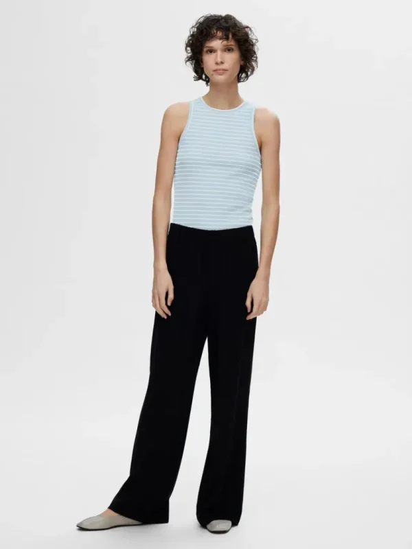 Toppe Og Bluser>SELECTED STRIBET TANKTOP Blue
