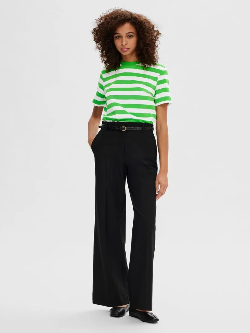 stribet_tshirt_1-3.webp T-shirts>SELECTED STRIBET T-SHIRT Green