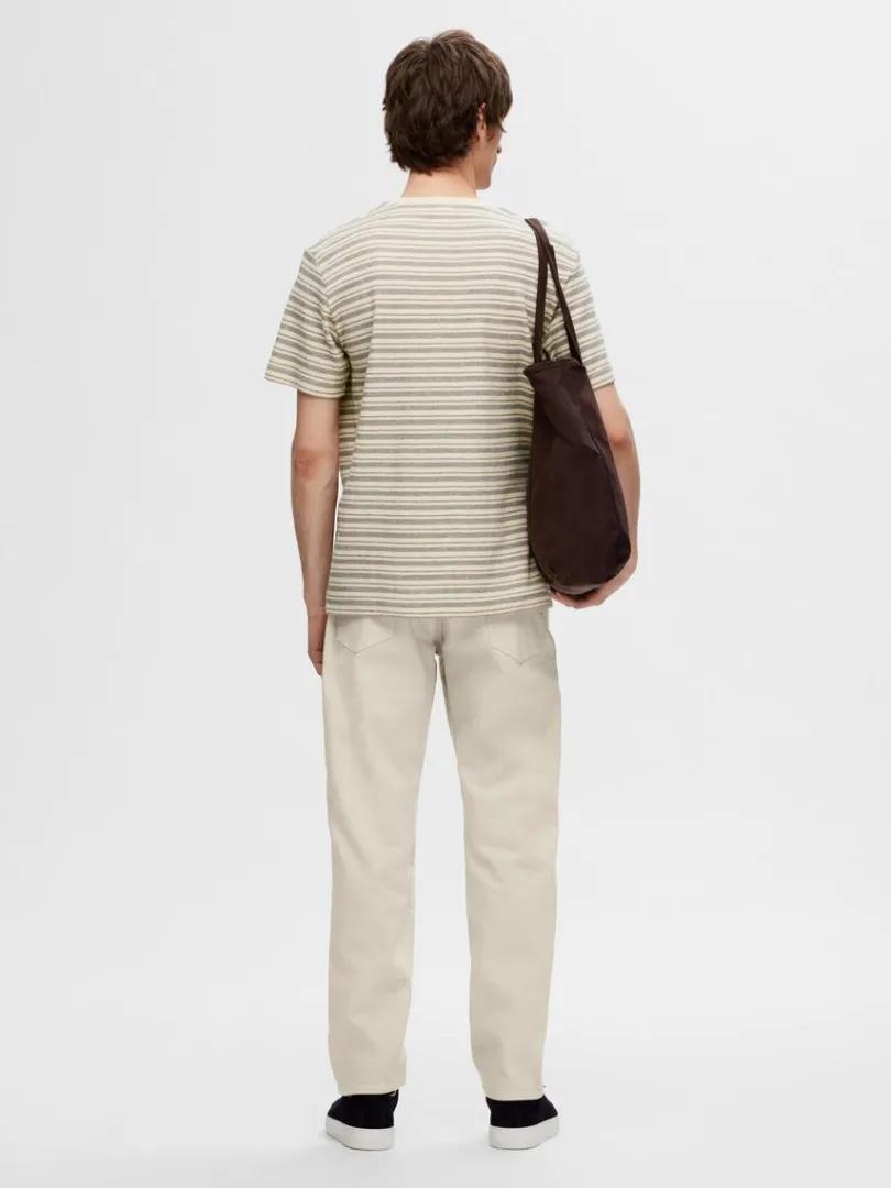 stribet_tshirt_4-5.webp T-shirts>SELECTED STRIBET T-SHIRT Grey