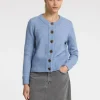 Strik>SELECTED STRIKKET CARDIGAN Blue