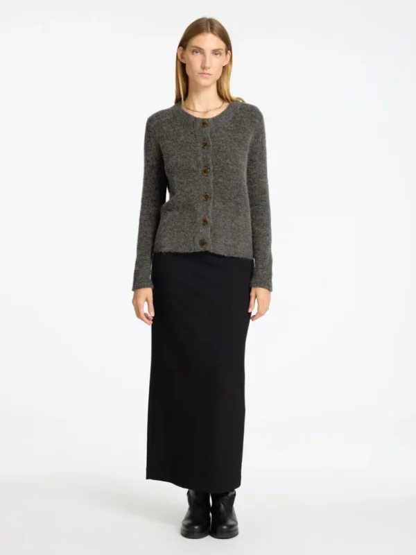 Strik>SELECTED STRIKKET CARDIGAN Grey