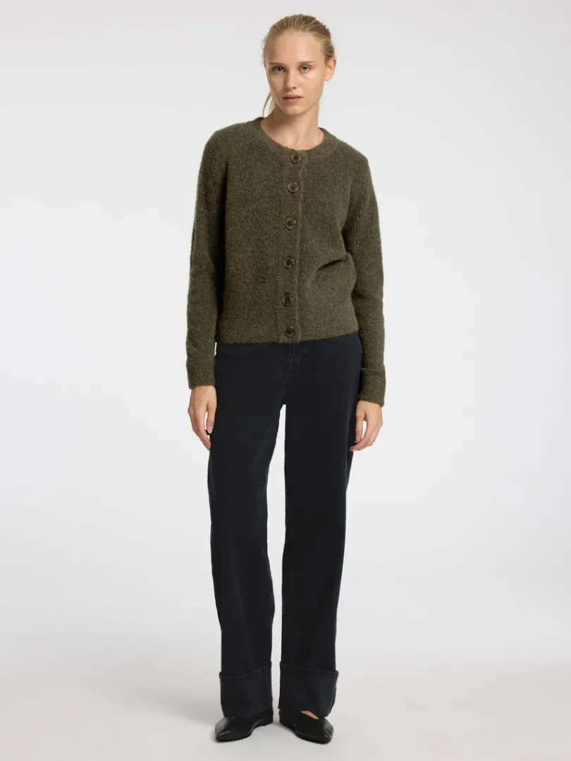 strikket_cardigan_1-2.webp Strik>SELECTED STRIKKET CARDIGAN Green