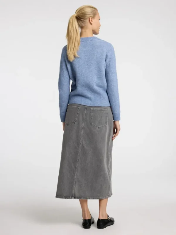 Strik>SELECTED STRIKKET CARDIGAN Blue