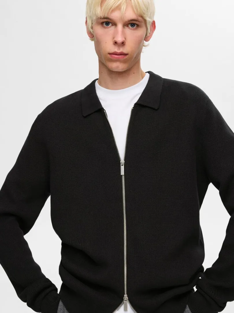 strikket_cardigan_med_lyn_2-3.webp Strik>SELECTED STRIKKET CARDIGAN MED LYNLÅS Black