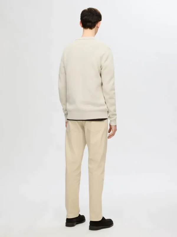 Strik>SELECTED STRIKKET CARDIGAN MED LYNLÅS Beige