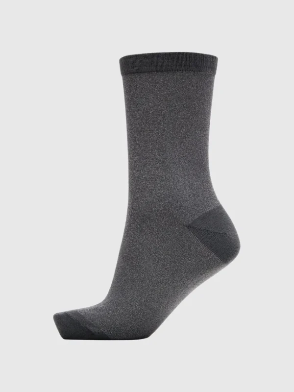 Accessories>SELECTED STRIKKET GLIMMER STRØMPER Grey