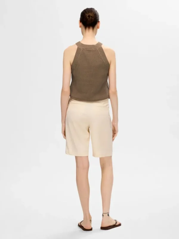 Toppe Og Bluser | Strik>SELECTED STRIKKET HALTERNECK TOP Brown