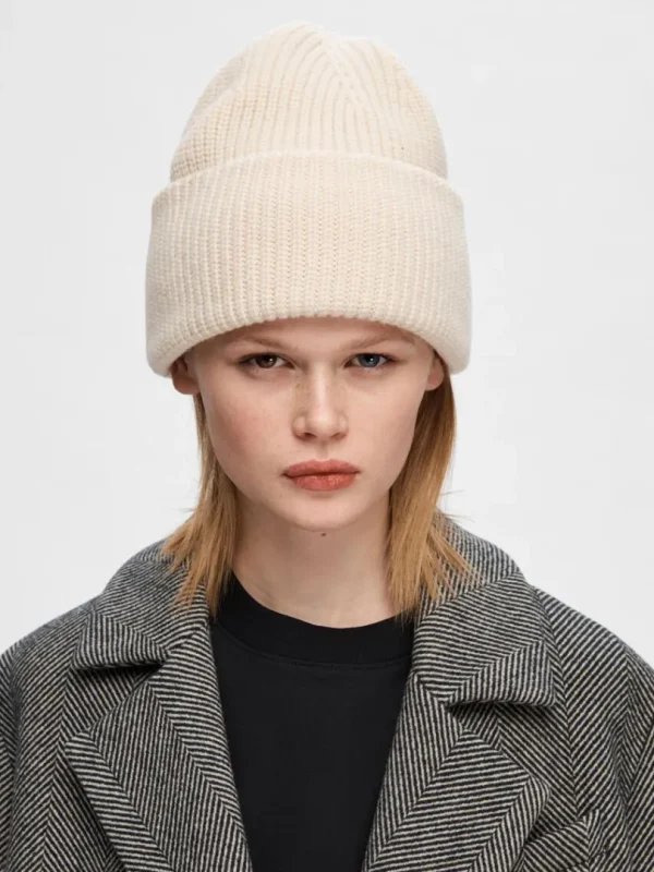 Accessories>SELECTED STRIKKET HUE Beige