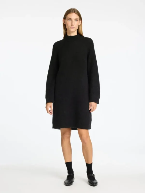 Kjoler | Strik>SELECTED STRIKKET KORT KJOLE Black