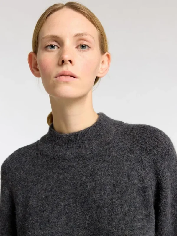 Kjoler | Strik>SELECTED STRIKKET KORT KJOLE Grey
