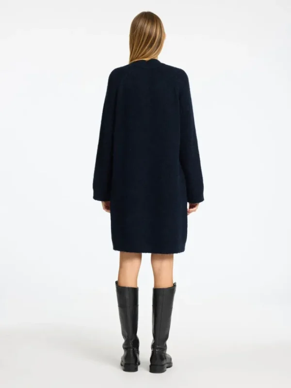 Kjoler | Strik>SELECTED STRIKKET KORT KJOLE Blue