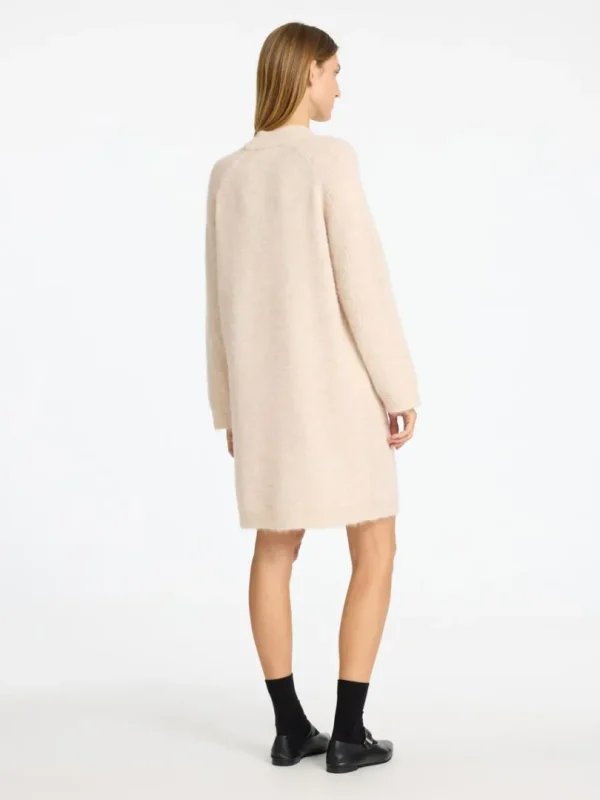 Kjoler | Strik>SELECTED STRIKKET KORT KJOLE Beige