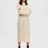 Kjoler | Strik>SELECTED STRIKKET MAXIKJOLE Beige