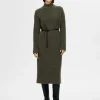 Kjoler | Strik>SELECTED STRIKKET MAXIKJOLE Green