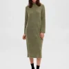 Kjoler | Strik>SELECTED STRIKKET MAXIKJOLE Green
