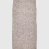 Nederdele>SELECTED STRIKKET MIDINEDERDEL Grey