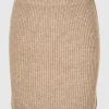 Nederdele>SELECTED STRIKKET MININEDERDEL Brown